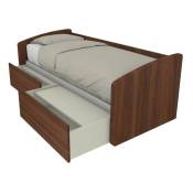600C - Canapé-lit de forme simple 80x190 avec tiroirs