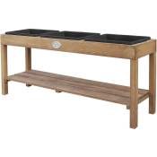 AXI table à sable et eau en bois brun foncé Table