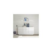 Azura Home Design - Buffet 1 porte et 3 tiroirs jupiter blanc laqué brillant 182 cm