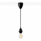 Barcelona Led - Lampe suspendue minimaliste pour ampoule E27 - 130cm Noir - Noir