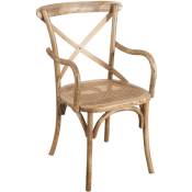 Chaise en bois et rotin Thonet vintage 89x50x43 cm