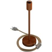 Creative Cables - Alzaluce - Lampe de table en métal 30 cm - Cuivre satiné - Cuivre satiné