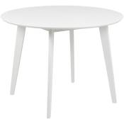 Ebuy24 - Roxby Table à manger Ø105 cm, blanc.