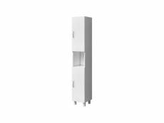 Essentiel - colonne de salle de bain 2 portes - blanc - l 30 cm 202C03041