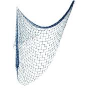 Filet de pêche décoratif en coton bleu 150x200cm
