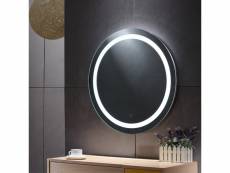 Hombuy led rond miroir tactile salle de bain,anti-buée 70*70*4.5cm-blanc froid