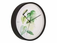 Horloge murale ronde botanique - monstera - ø 26 x 4,5 cm - karlsson