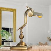 Lampe de bureau Scrivania en laiton de couleur bronze