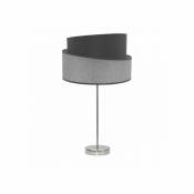 Lampe De Table Haute Hara 1xe27 Nickel/gris 66x35x35 Cm