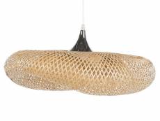 Lampe suspension design en bambou clair boyne petite