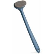 Laveur de dos pour douche pour hommes femmes personnes âgées, brosse de bain (38 cm, bleu), Ensoleillé