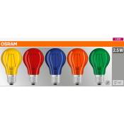 LED CEE: G (A - G) OSRAM LEDS CLA DECOR BOX 10X1 4058075058460 E27 Puissance: 2.50 W blanc froid 2 kWh/1000h
