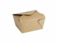 Lot de 400 boîtes alimentaires en carton compostables - fiesta green - - carton 112x91x65mm