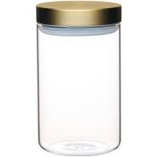 Masterclass - KitchenCraft Jars de Jars de conservation des aliments en verre avec fermeture hermétique et couvercle de Acier inoxydable,