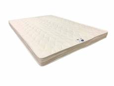 Matelas soutien ferme memoire de forme pour canape lit 100x200 x 13 cm - 5 zones de confort - ame poli lattex haute resilience - hypoallergenique