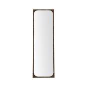 Miroir industriel rectangulaire avec rivets 40x140cm