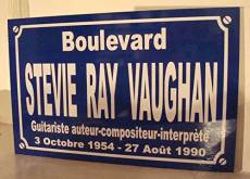 Noir & Mat Sérigraphie Stevie Ray Vaughan Plaque de