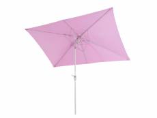 Parasol n23, parasol de jardin, 2x3m rectangulaire inclinable, polyester/aluminium 4,5kg ~ lilas