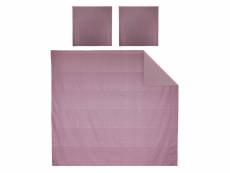Parure de lit 240x220 cm satin de coton pigalle violet