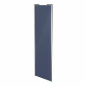 Porte de placard coulissante bleu avec cadre gris GoodHome Arius H. 248 5 x L. 77.2 cm