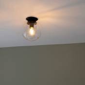 QAZQA pallon - Plafonnier - 1 lumière - Ø 200 mm - Transparent - Art Deco - éclairage intérieur - Salon I Chambre I Cuisine I Salle à manger