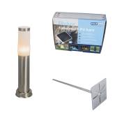 Rox - Lampe sur pied extérieur - 1 lumière - ø 80 mm - Acier - Moderne - éclairage extérieur - Acier - Qazqa