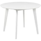 Roxby Table à manger Ø105 cm, blanc.