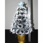 Sapin de Noël artificiel lumineux avec fibre optique