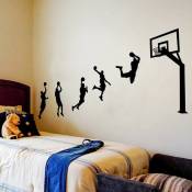 Sticker Mural, Lancer le Basket Autocollant Mural Comme