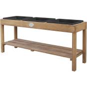 Table à sable et eau en bois brun foncé Table d'activité