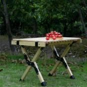 Table De Pique-Nique Pliable, Table De Camping en Bois