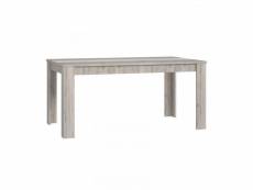 Table de repas rectangulaire bois-blanc - luga - l 160 x l 90 x h 75 cm