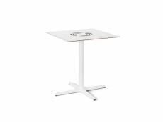 Table toledo aire 700x700 mm - resol - beige - aluminium, aluminium laqué, phénolique compact 700x700x740mm