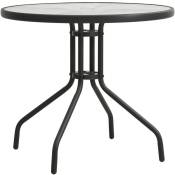 Vidaxl - Table de bistro Anthracite Ø80x71 cm Acier