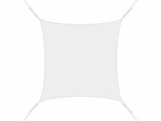 Voile d'ombrage carrée 4 x 4m blanc