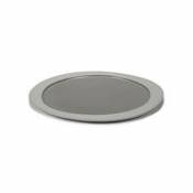 Assiette Inner Circle / Medium - 28 x 25 cm / Grès - valerie objects gris en céramique