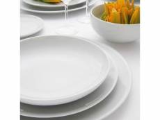 Assiettes creuses porcelaine blanche - d 22 cm - siviglia