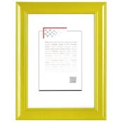 Cadre photo Peps jaune 13x18 cm, en bois massif - marque française - Jaune