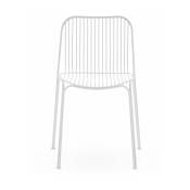 Chaise de jardin en acier blanc Hiray - Kartell