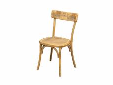Chaise thonet en frêne massif et assise en rotin avec finition naturelle l48xpr55xh88 cm
