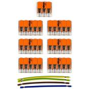 Creative Cables - Kit de connexion wago compatible avec câble 3x pour Rosace à 7 trous