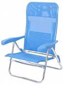 Crespo - Chaise de plage - AL-205 - Bleu (05)