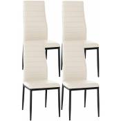 Décoshop26 - Lot de 4 chaises de salle à manger design