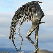 Gabrielle - Statue de cheval en métal Sculpture maison