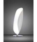 Lampe de Table Pasion 2 Ampoules E27, blanc brillant/arylique blanc/chrome poli