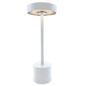 Lampe de table sans fil Aluminium Blanc