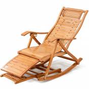 Lounge Chair Réglable Chaise Inclinable En Bambou