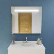 Miroir lumineux elegance 90x80 cm - avec interrupteur