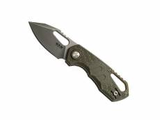 Mkm - mk.fx033pgr - couteau mkm isonzo by fox knives clip point vert