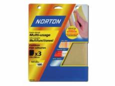 Norton - 3 feuilles de papier corindon (grain 120)